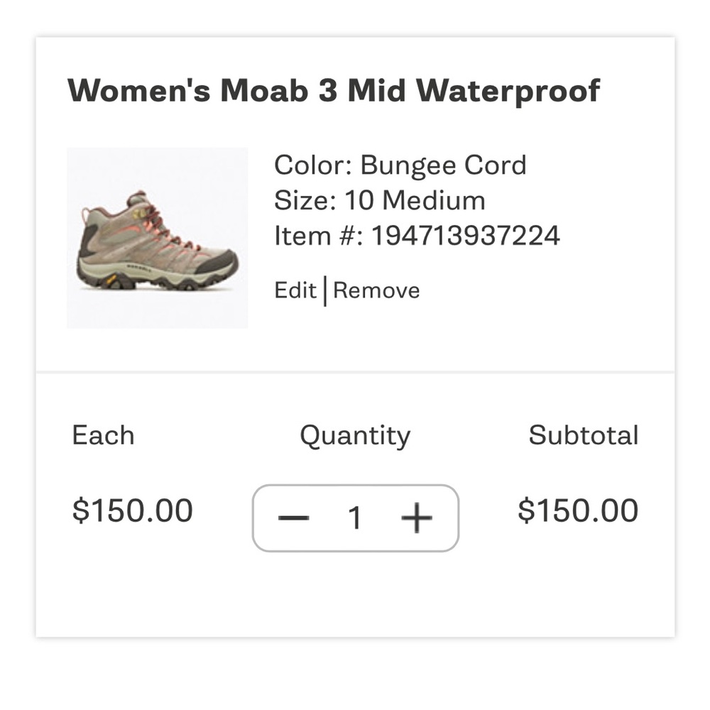 Women Merrell Moab 3 Bungee🥾🏔️🌲 - Picture 2 of 12